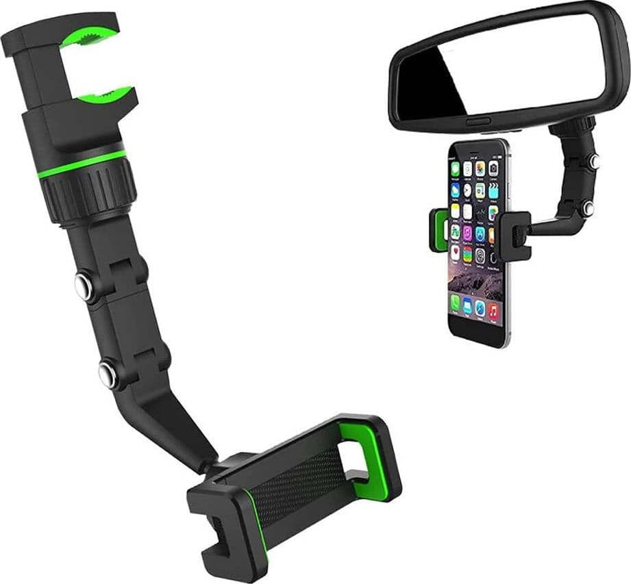 Porta-Cellulare-Specchietto-Retrovisore-da-Auto-Supporto-Smartphone-Mono-Gancio-Zorei