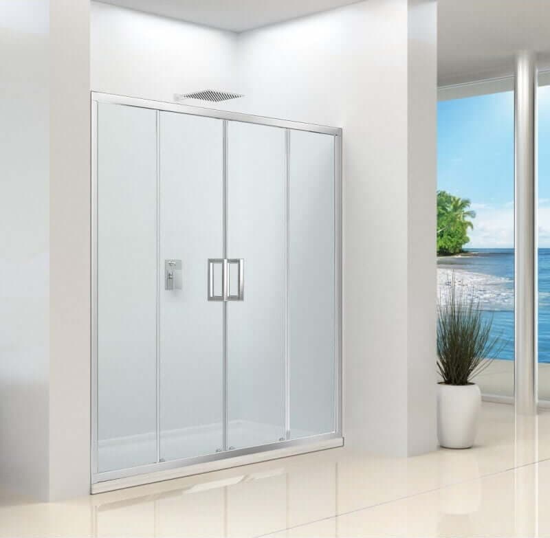 Porta Doccia Doppia Scorrevole 170cm Doppia Porta Doccia Cristallo Trasparente Anticalcare 6mm Design Moderno Minimal Fai da te/Attrezzature per cucine e bagni/Attrezzature per bagni/Docce e componenti doccia/Porte doccia Shopbagno.it - Roma, Commerciovirtuoso.it