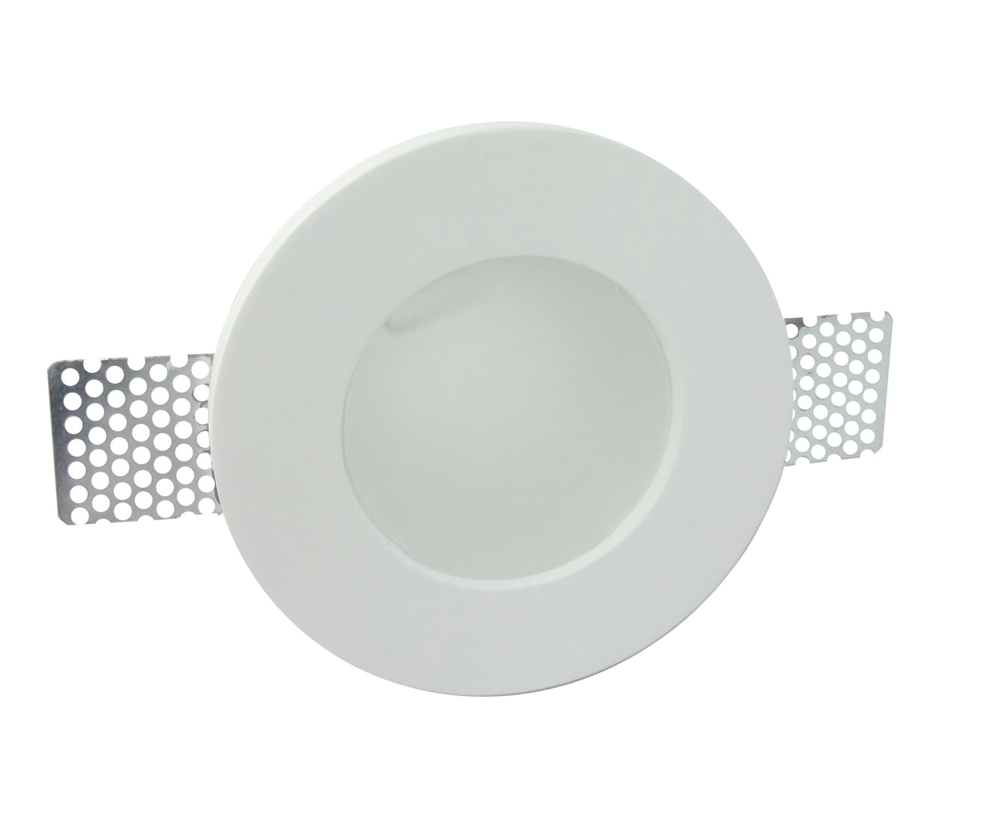 PORTA FARETTO FISSO IN GESSO DA INCASSO PER LAMPADE GU10 A LED TONDO CON VETRO Trade Shop italia - Napoli, Commerciovirtuoso.it