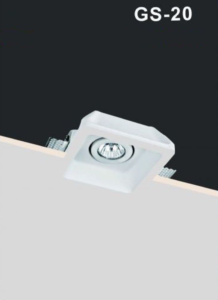 Porta Faretto In Gesso Orientabile Da Incasso Verniciabile Quadrato Gu10 Gs-20 Casa, arredamento e bricolage > Illuminazione da interno > Portafaretti Trade Shop italia - Napoli, Commerciovirtuoso.it