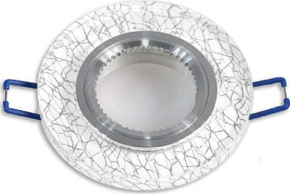 Porta-Faretto-Incasso-Per-Faretto-Tondo-Vetro-Bianco-Venature-Oro-Argento-P15