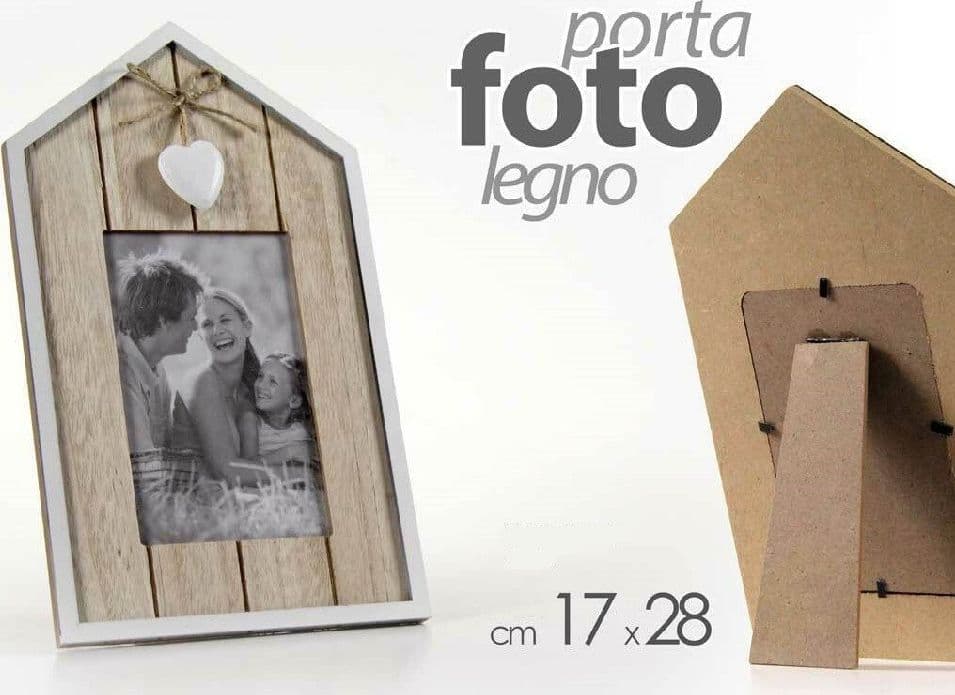 Porta Foto Cornice Portafoto In Legno Decoro Cuore 17x28 Cm Da Appoggio 786372 Casa e cucina/Decorazioni per interni/Album fotografici cornici e accessori/Portafoto con clip Trade Shop italia - Napoli, Commerciovirtuoso.it