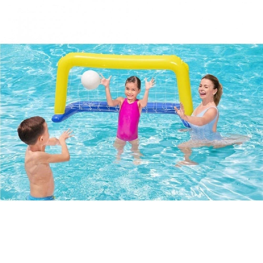 Porta Gonfiabile Galleggiante Water Polo Con Palla Giallo 137x66cm Bambini 52123 Giochi e giocattoli/Sport e giochi all'aperto/Giochi aquatici e piscine per bambini/Canotti e gonfiabili galleggianti Trade Shop italia - Napoli, Commerciovirtuoso.it