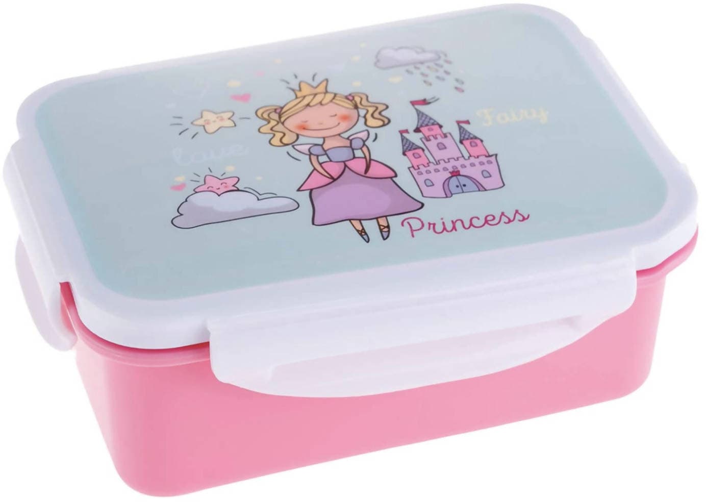 Porta Merenda I-Drink Kids Principessa Contenitore Cibo Lunchbox per Bambine Rosa E Azzurro Adatto Al Frigorifero 16x12x6,5 Cm I- Drink in Lunchbox Cartolibreria La Fenice - Spadafora, commercioVirtuoso.it