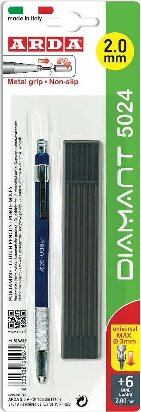 Porta mine Arda colori assortiti mina 3 mm 5024BL6