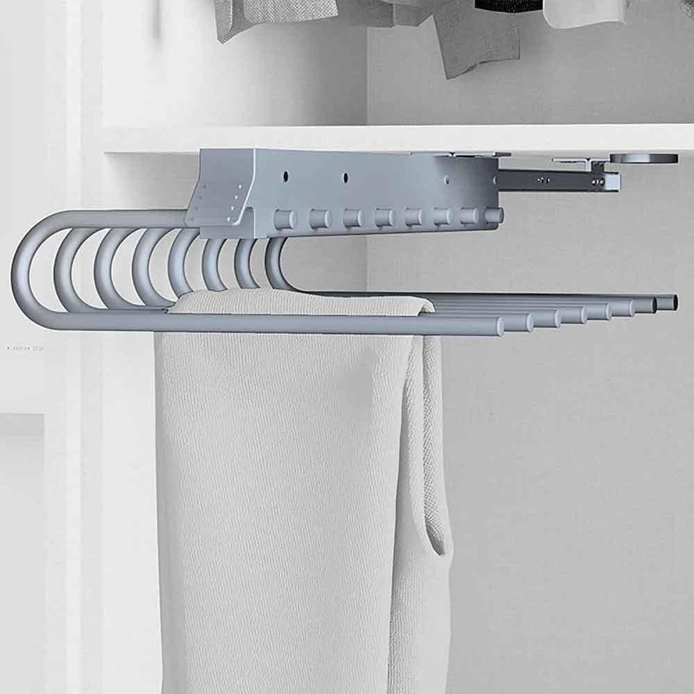 Porta-Pantaloni-Estraibile-Per-Armadio-8-Posti-Porta-Pantaloni-Destra-Grigio