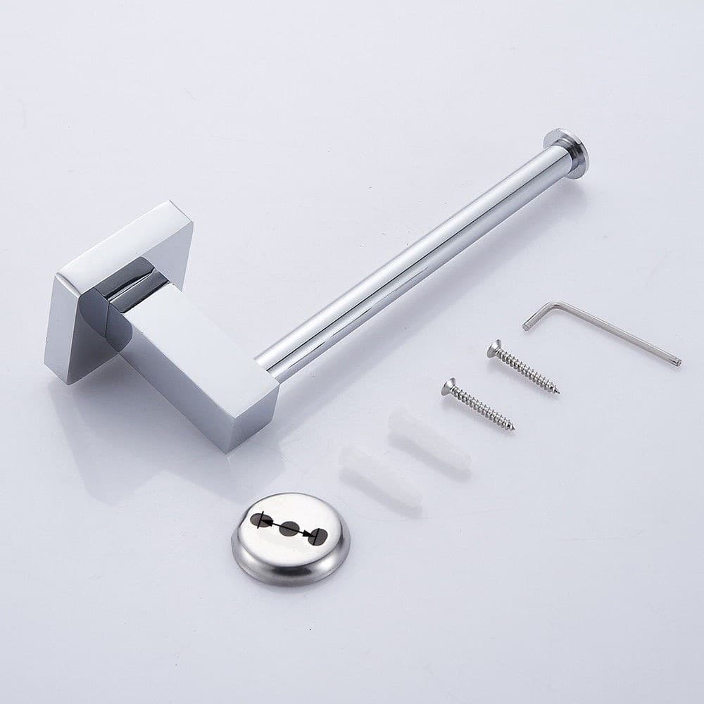 Porta Rotolo Carta Igienica Bagno Wc Toilette Quadrato Acciaio Inox Parete Casa, arredamento e bricolage > Accessori Bagno > Set da Bagno Trade Shop italia - Napoli, Commerciovirtuoso.it