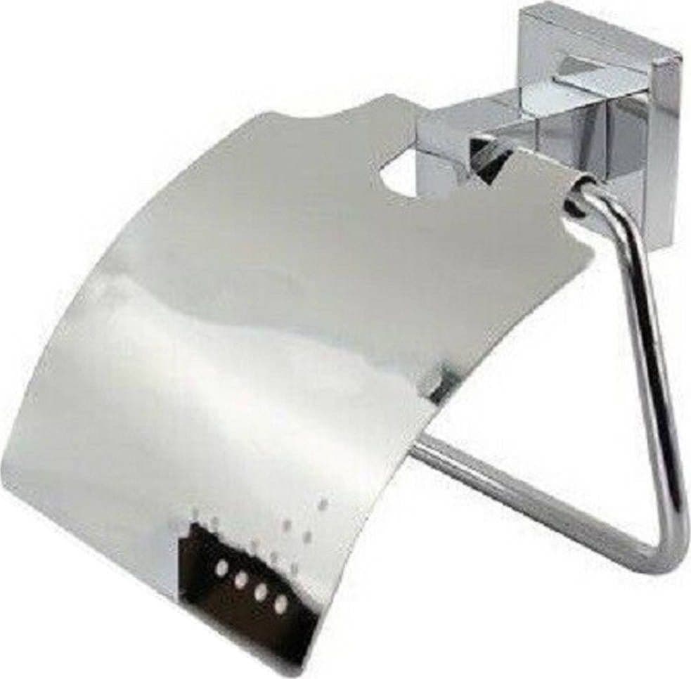 Porta Rotolo Carta Igienica Con Copertura Fissaggio A Parete Bagno Square 59180 Casa, arredamento e bricolage > Accessori Bagno > Set da Bagno Trade Shop italia - Napoli, Commerciovirtuoso.it