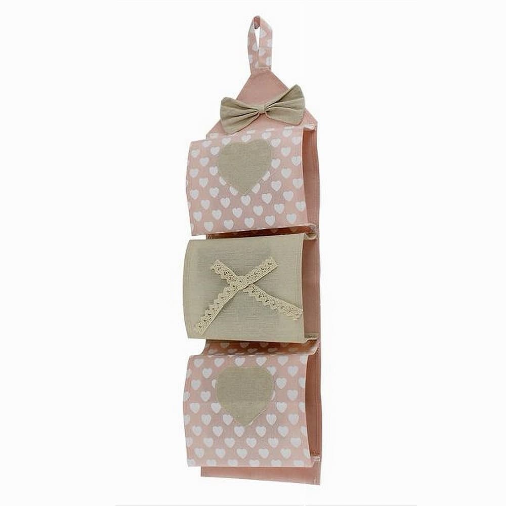 Porta-Rotolo-Carta-Igienica-Organizer-D'appendere-3-Tasche-Tessuto-Bagno-59488