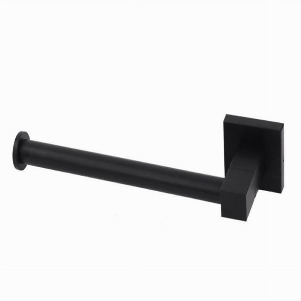 PORTA ROTOLO PER CARTA IGIENICA DA MURO IN ACCIAIO NERO ARREDO PER BAGNO 79982 in Porta carta igienica Trade Shop italia - Napoli, commercioVirtuoso.it