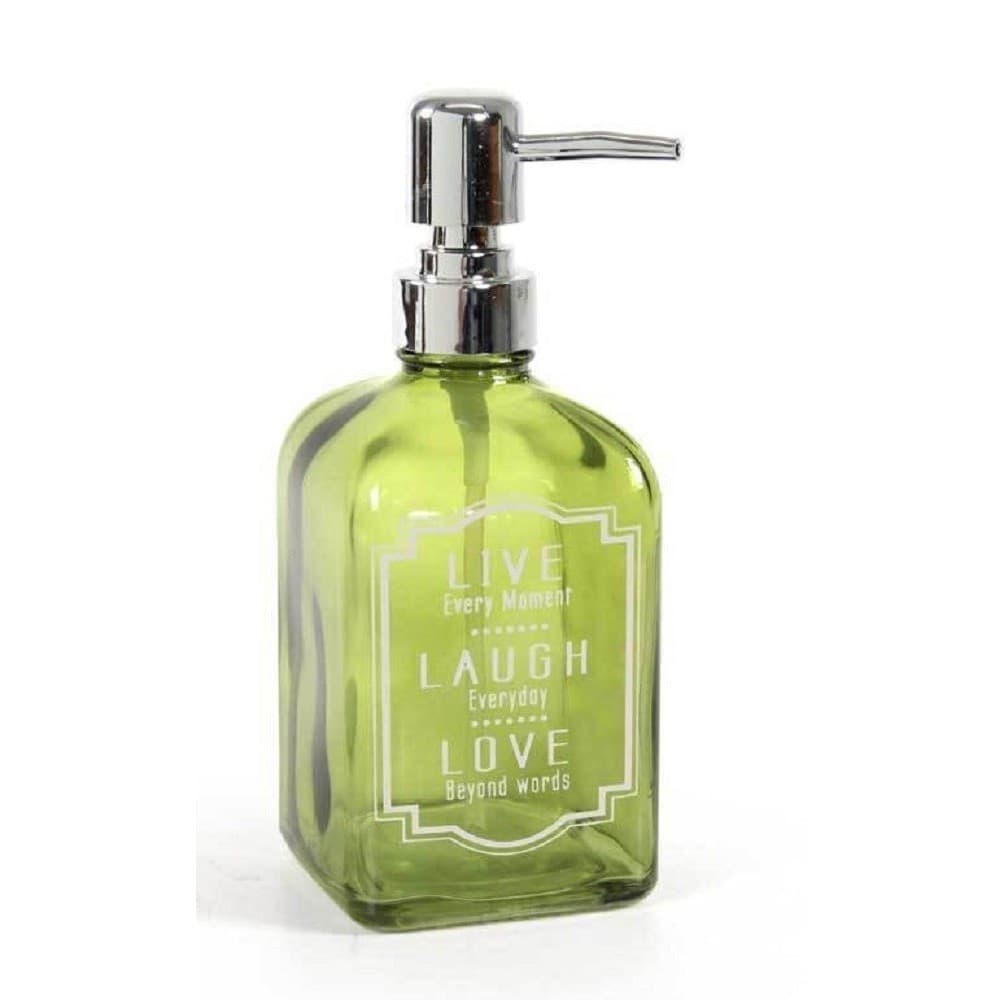 Porta Sapone Liquido Dosatore Dispenser 450 Ml 18cm In Vetro Vari Colori 819292 Casa e cucina/Bagno/Accessori per il bagno/Dosatori e porta accessori/Portasapone Trade Shop italia - Napoli, Commerciovirtuoso.it