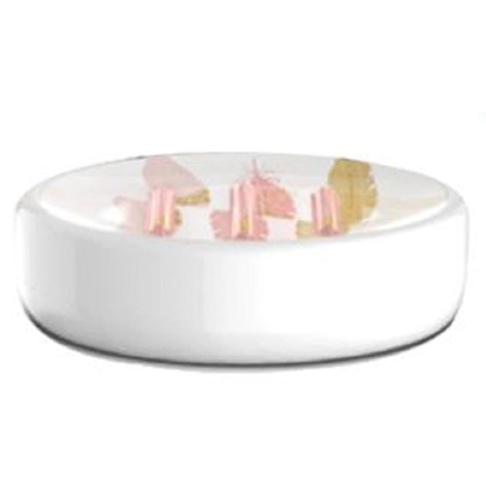 Porta Sapone Saponetta Accessorio Arredo Bagno Bianco Con Piume 11x8x3 Cm 69795 Casa e cucina/Bagno/Accessori per il bagno/Dosatori e porta accessori/Portasapone Trade Shop italia - Napoli, Commerciovirtuoso.it