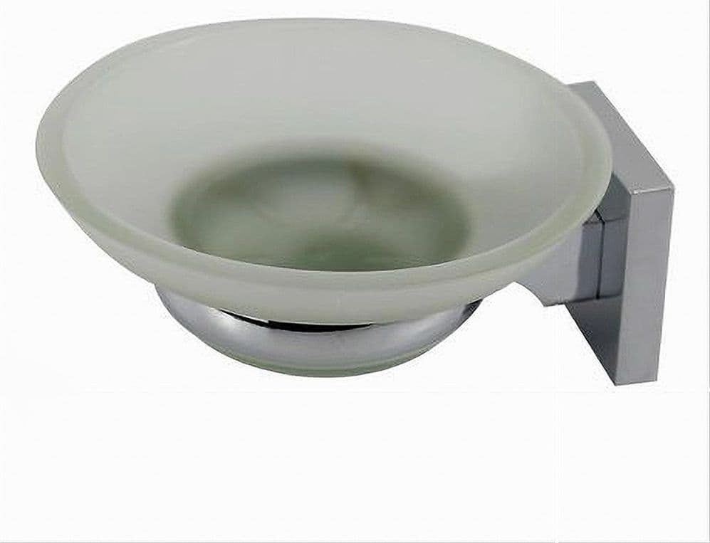 Porta Sapone Saponetta Con Piattino Vetro Satinato Parete Bagno Square 59185 Casa, arredamento e bricolage > Accessori Bagno > Set da Bagno Trade Shop italia - Napoli, Commerciovirtuoso.it
