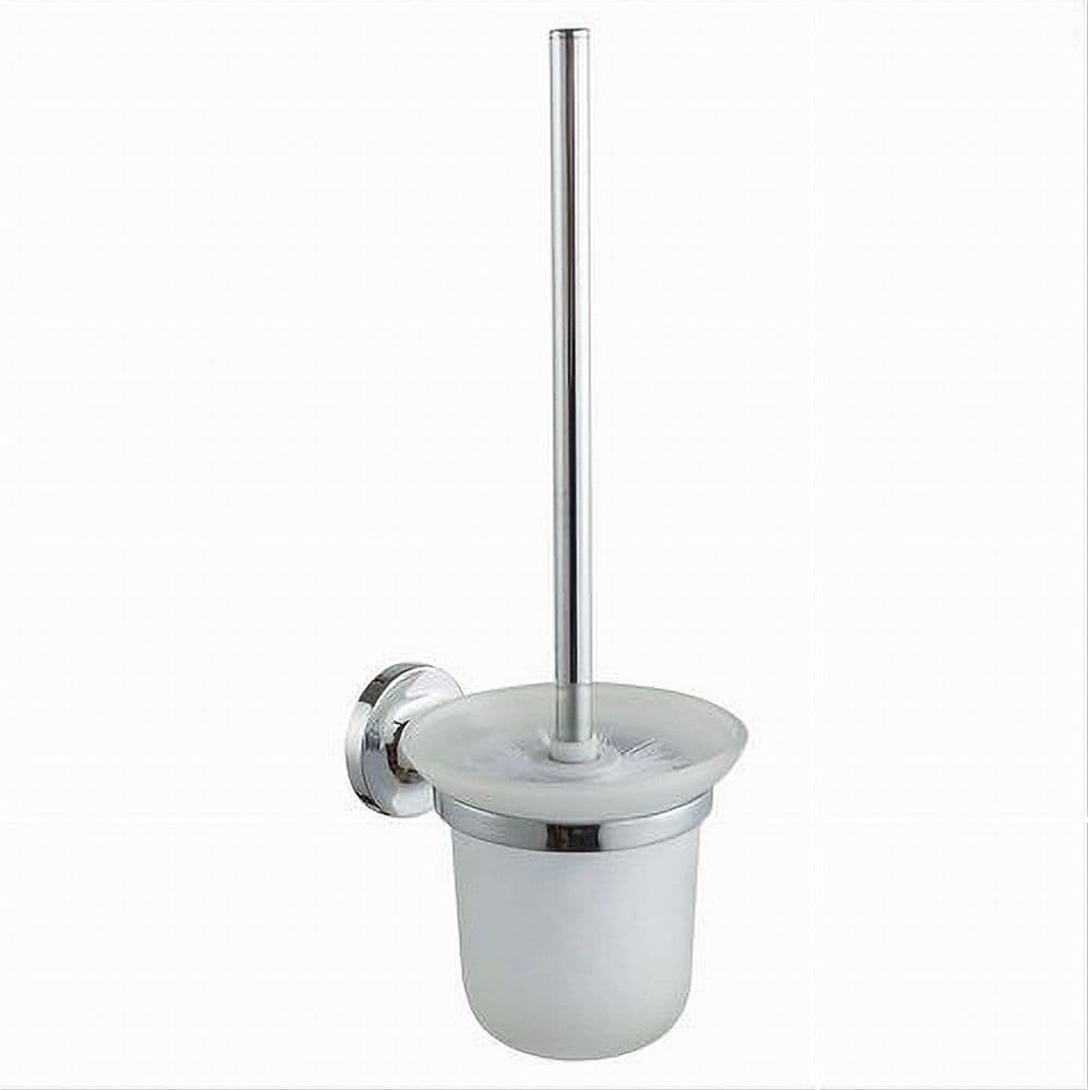 PORTA SCOPINO WC CON SCOPINO COMPLETO VETRO SATINATO FISSAGGIO PARETE BAGNO 79815 in Scopini e porta scopini Trade Shop italia - Napoli, commercioVirtuoso.it