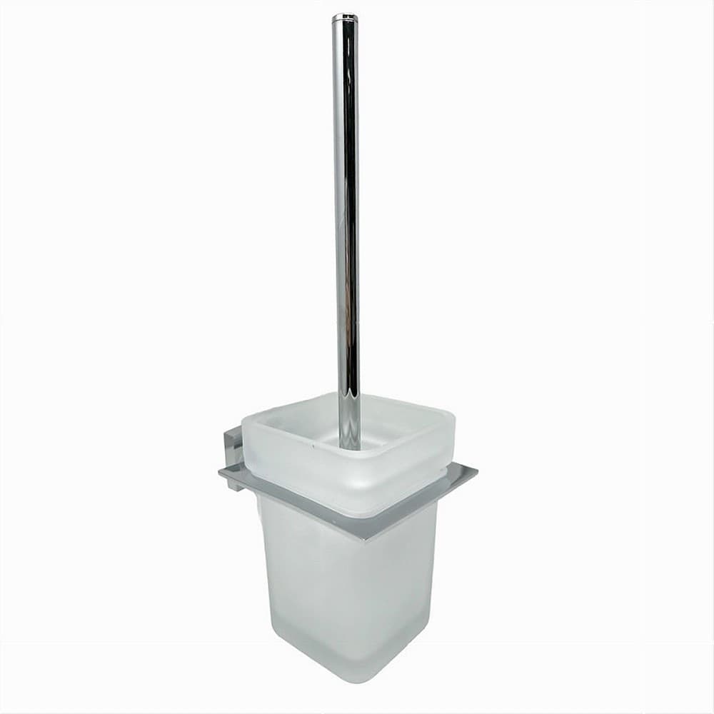 PORTA SCOPINO WC SCOPETTINO COMPLETO VETRO SATINATO FISSAGGIO PARETE BAGNO CUBO 87220 in Scopini e porta scopini Trade Shop italia - Napoli, commercioVirtuoso.it