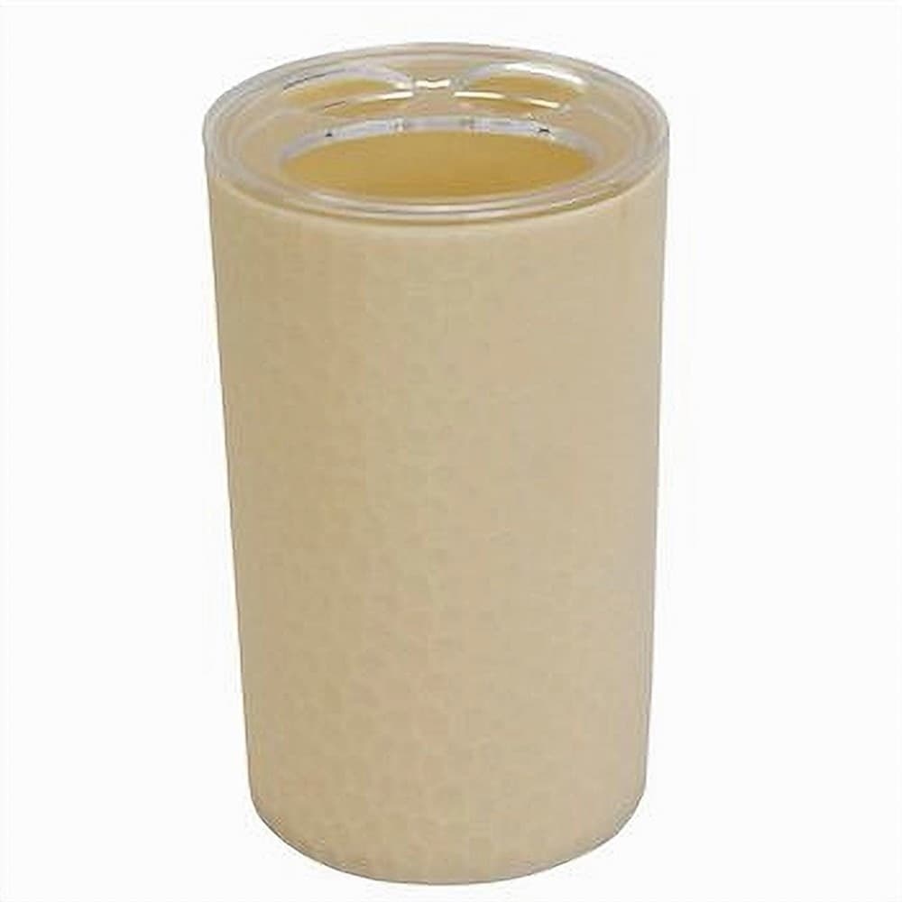 PORTA SPAZZOLINI BICCHIERE ACCESSORIO ARREDO BAGNO BEIGE LAVORATO 3 FORI 79790 in Bicchieri porta spazzolini Trade Shop italia - Napoli, commercioVirtuoso.it