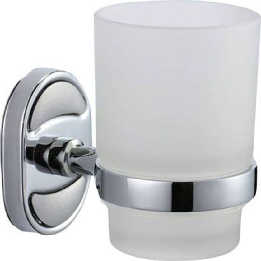 Porta Spazzolini Dentifricio Bicchiere Vetro Satinato Parete Bagno Ovale 52007 Casa, arredamento e bricolage > Accessori Bagno > Set da Bagno Trade Shop italia - Napoli, Commerciovirtuoso.it