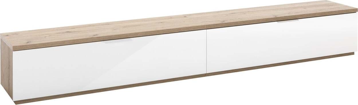 Porta Tv per parete attrezzata da soggiorno con 2 ante Rovere e Bianco 270 cm Casa e cucina/Arredamento/Soggiorno/Pareti attrezzate Decor Space - Altamura, Commerciovirtuoso.it