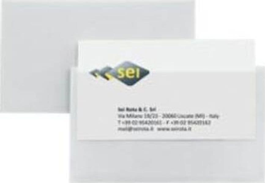 Portabiglietti da visita Eticard T - autoadesivi - PVC - 5 5 x 9 cm - trasparente - Sei Rota - conf. 10 pezzi Commercio Industria e Scienza/Forniture per imballaggio e spedizione/Scatole buste e tubi per spedizione/Buste per spedizione/Buste trasparenti Eurocartuccia - Pavullo, Commerciovirtuoso.it