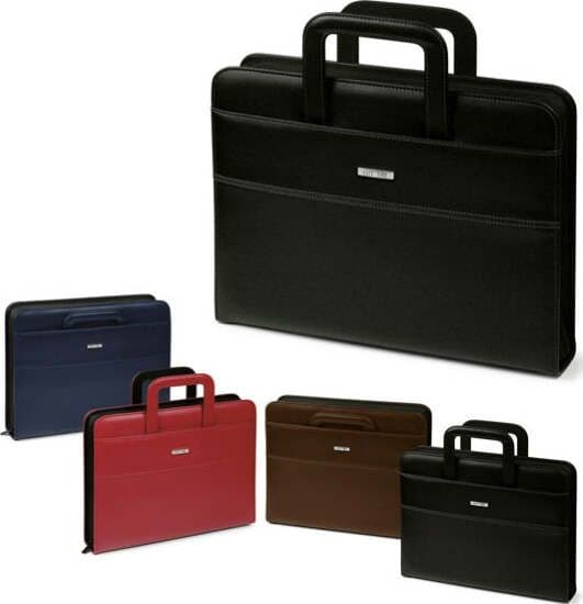 Portablocco - similpelle - c-anelli - blu - 28 5x36 cm - City Time Cancelleria e prodotti per ufficio/Archivio ufficio e accessori per scrivania/Archivio ufficio/Portablocchi e portamoduli Eurocartuccia - Pavullo, Commerciovirtuoso.it