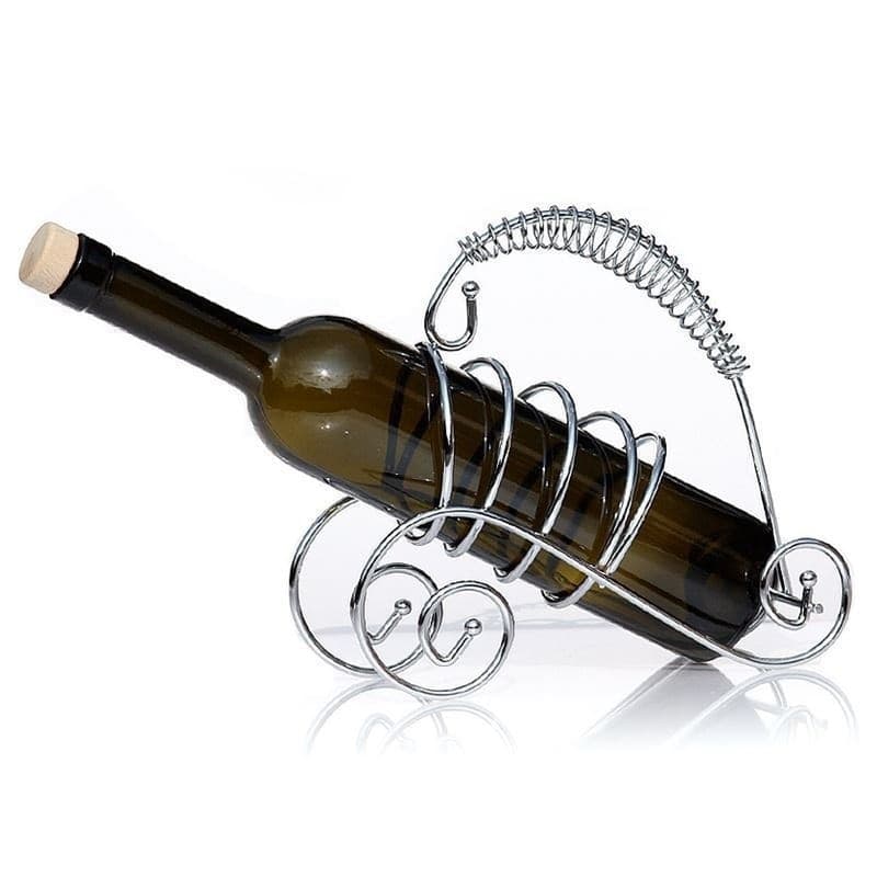Portabottiglia Porta Bottiglia Vino In Metallo Cromato Supporto Design Casa e cucina/Utensili da cucina/Accessori vino e bar/Porta bottiglie da vino Trade Shop italia - Napoli, Commerciovirtuoso.it