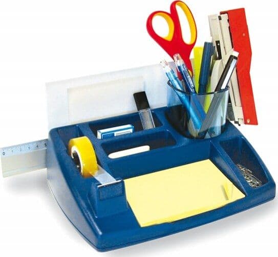 Portacancelleria Oliver - 25x21x10 cm - blu - Arda Cancelleria e prodotti per ufficio/Archivio ufficio e accessori per scrivania/Accessori da scrivania e archiviazione/Vaschette portacorrispondenza Eurocartuccia - Pavullo, Commerciovirtuoso.it
