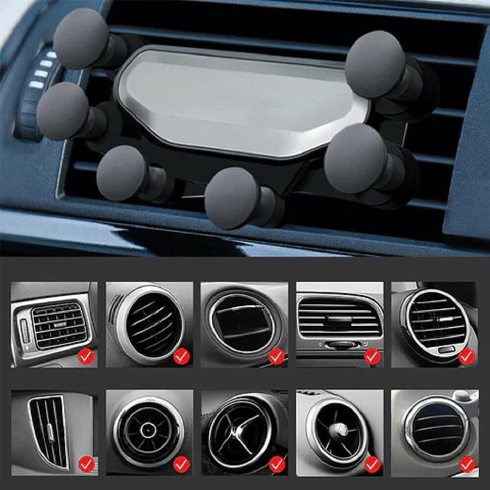 Portacellulare Auto Universale Griglia Di Ventilazione 6 Punti Fissaggio Q-zj018 Elettronica/Elettronica per veicoli/Accessori/Accessori per cellulari/Alloggiamenti Trade Shop italia - Napoli, Commerciovirtuoso.it