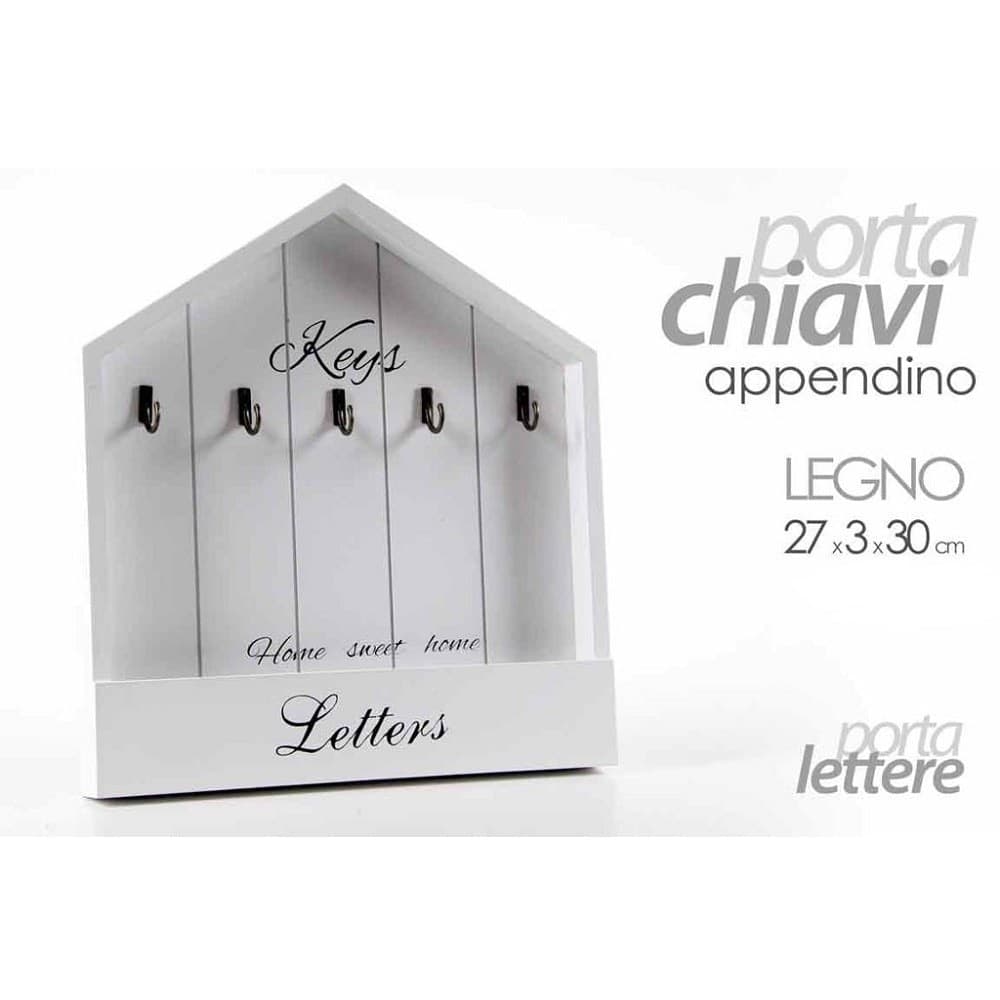 Portachiavi Lettere Posta Appendino Tavolo Da Parete Muro Legno 27x3x30cm 715358 Auto e Moto/Articoli regalo e merchandising/Portachiavi Trade Shop italia - Napoli, Commerciovirtuoso.it