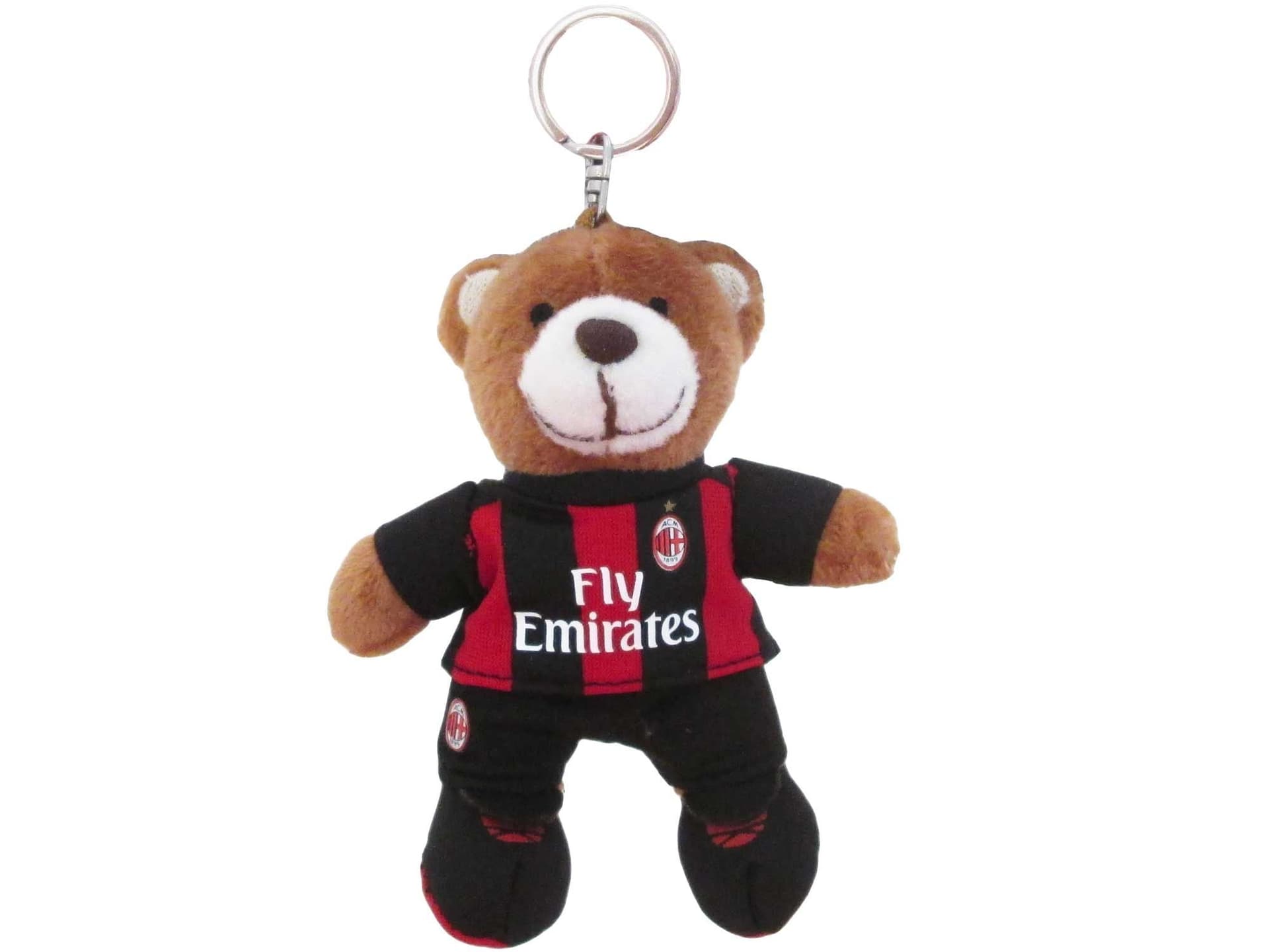 Portachiavi Ufficilale Milan Peluche Orsetto Rosso Nero Sport e tempo libero/Fan Shop/Calcio/Portachiavi Il Distintivo - Pesaro, Commerciovirtuoso.it