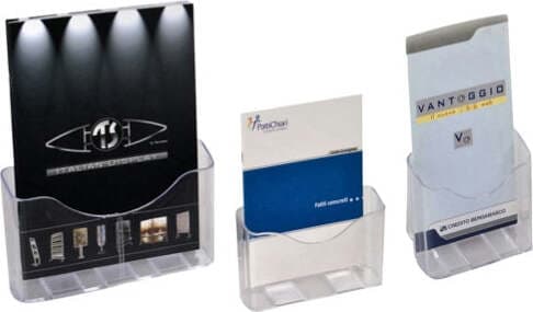Portadepliant da banco - 1 tasca A4 + separatore - 24x28x10 cm - Tecnostyl Cancelleria e prodotti per ufficio/Archivio ufficio e accessori per scrivania/Accessori da scrivania e archiviazione/Portabrochure Eurocartuccia - Pavullo, Commerciovirtuoso.it