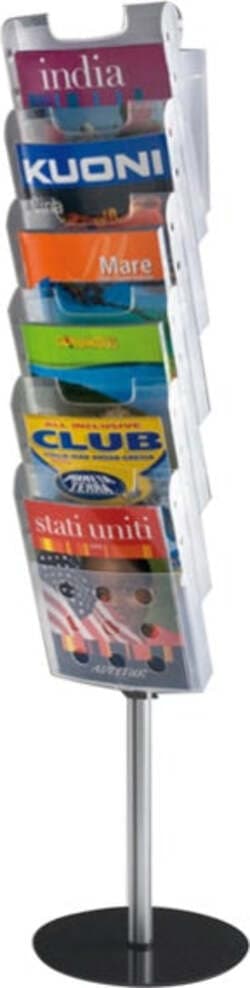 Portadepliant da terra Easy Stacker - 6 tasche A4 - Tecnostyl Cancelleria e prodotti per ufficio/Archivio ufficio e accessori per scrivania/Accessori da scrivania e archiviazione/Portabrochure Eurocartuccia - Pavullo, Commerciovirtuoso.it