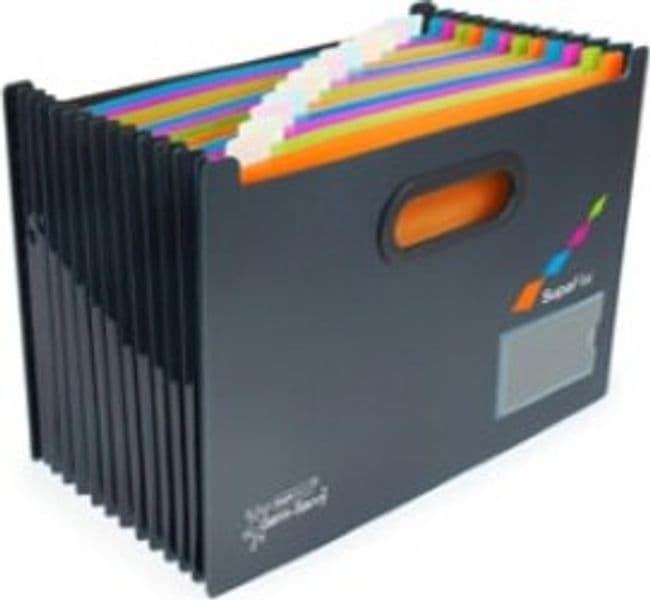 Portadocumenti Supafile antibatterico Germ-Savvy - a soffietto - 13 tasche - nero - Rapesco Cancelleria e prodotti per ufficio/Archivio ufficio e accessori per scrivania/Archivio ufficio/Cartelle/Cartelle portadocumenti Eurocartuccia - Pavullo, Commerciovirtuoso.it