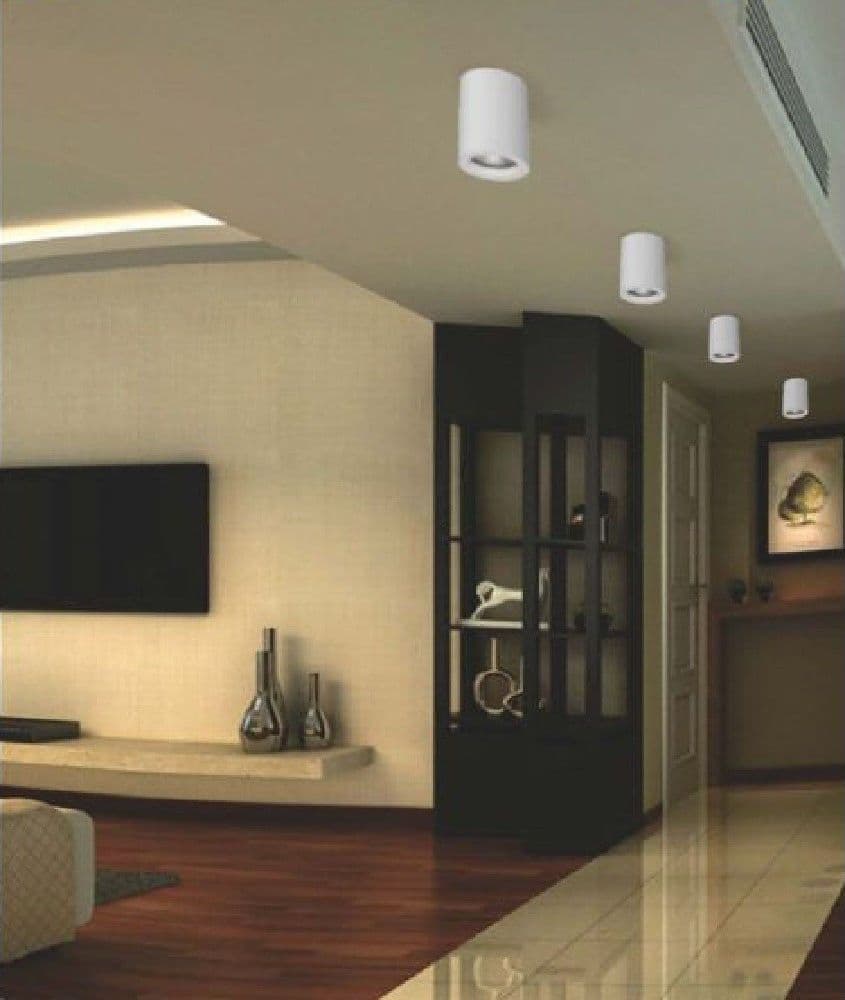Portafaretto A Cilindro Gesso Soffitto Verniciabile Supporto Faretti Gu10 Gs-c11 Illuminazione/Illuminazione per interni/Luci da incasso Trade Shop italia - Napoli, Commerciovirtuoso.it
