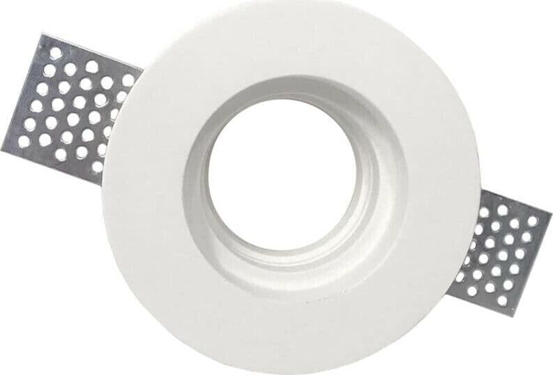 Portafaretto-Ad-Incasso-In-Gesso-Rotondo-Foro-105-Mm-Supporto-Faretto-Gu10-Gs-04-Universo