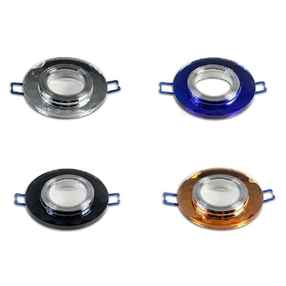 Portafaretto Da Incasso Tondo Vetro Effetto Specchio Supporto Controsoffitto P19 in Faretti da soffitto Trade Shop italia - Napoli, commercioVirtuoso.it