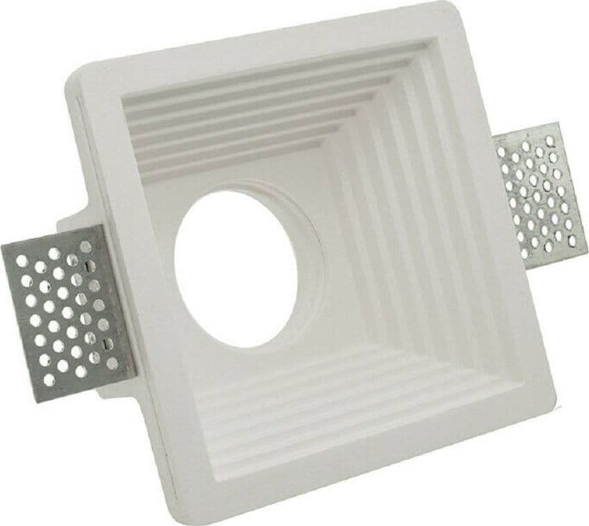 Portafaretto-Incasso-In-Gesso-A-Scomparsa-Per-Faretto-Gu10-Motivo-Quadrato-Gs-19