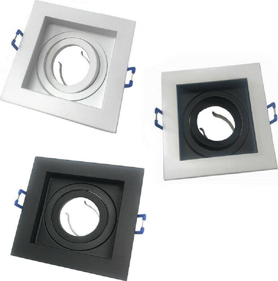 Portafaretto Incasso Quadrato Acciaio P23 Orientabile Supporto Faretto Porta Faretti Casa, arredamento e bricolage > Illuminazione da interno > Portafaretti Trade Shop italia - Napoli, Commerciovirtuoso.it