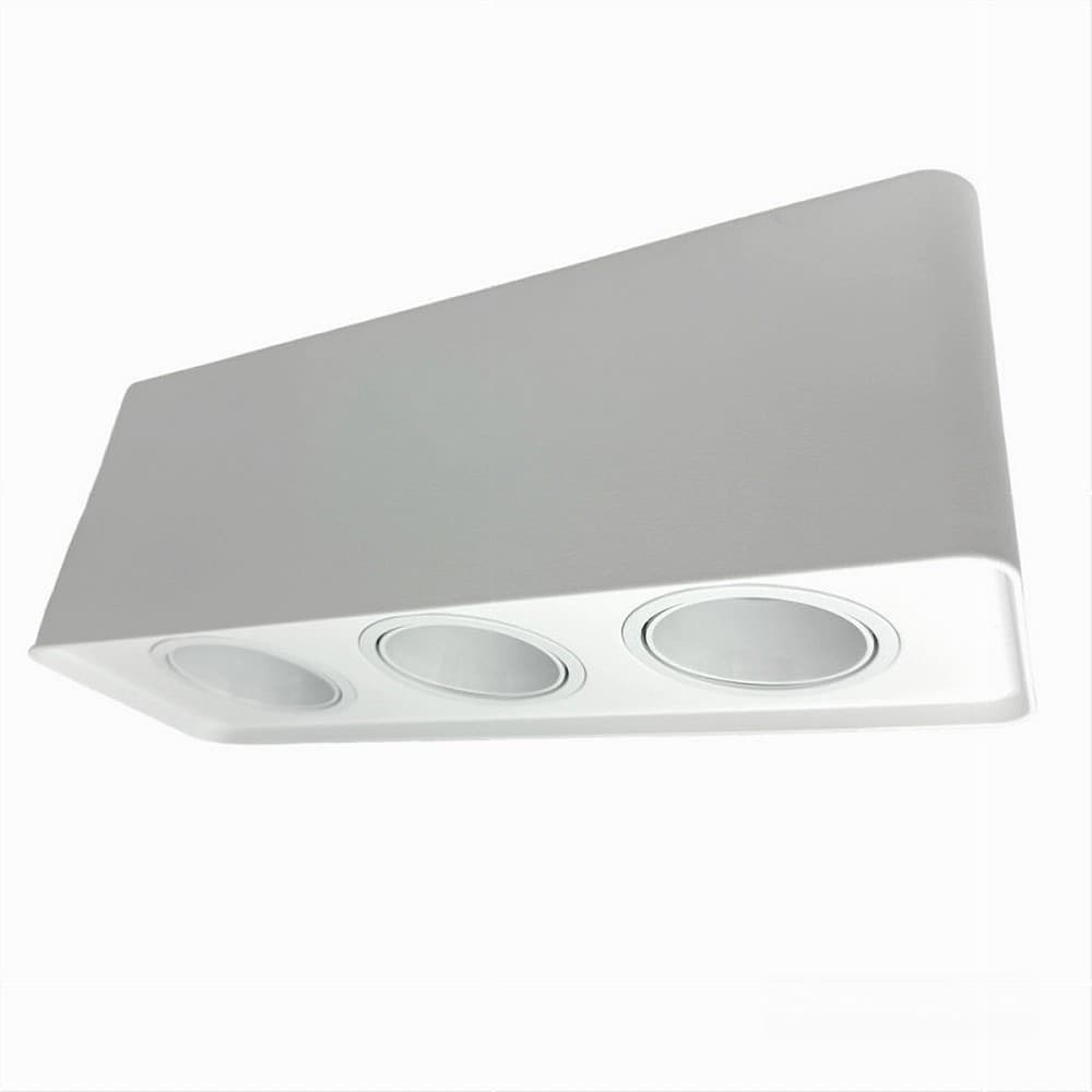 PORTAFARETTO TRIPLO ORIENTABILE DA SOFFITTO BIANCO PER FARETTO GU10 GU5.3 P34-B3 in Faretti da soffitto Trade Shop italia - Napoli, commercioVirtuoso.it