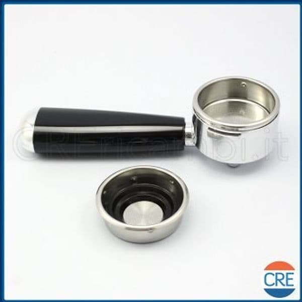 Portafiltro-Caffe'-2-Tazze-e-Adattatore-Cialde-per-1389-Caffe'-Retro'