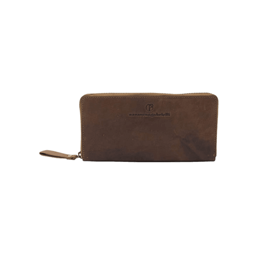 Portafoglio Donna Nazareno Gabrielli - Cognac Portafoglio In Pelle Sintetica Con Portamonete Pendente Foglia Multi Slot, Carta Portafoglio Donna Con Pendente Portamonete Chiusura Con Cerniera Moda/Donna/Accessori/Portafogli e porta documenti/Portafogli Liquidator Italia - Nicosia, Commerciovirtuoso.it