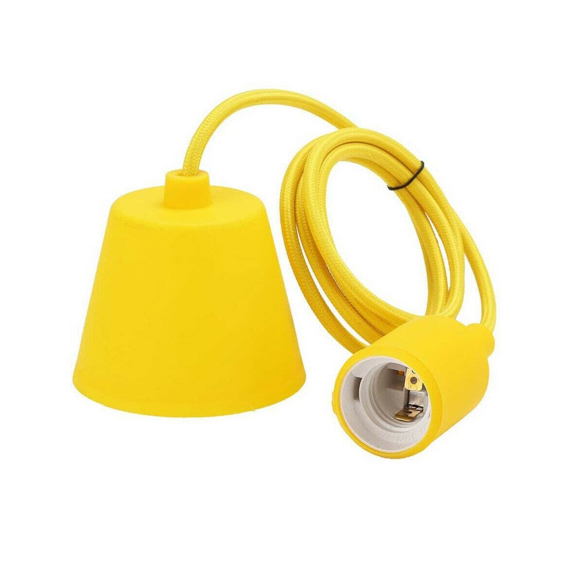 Portalampada A Sospensione Pendente Lampadario Soffitto E27 Giallo Dt-j01 1 Mt Portalampade > Lampadari Trade Shop italia - Napoli, Commerciovirtuoso.it