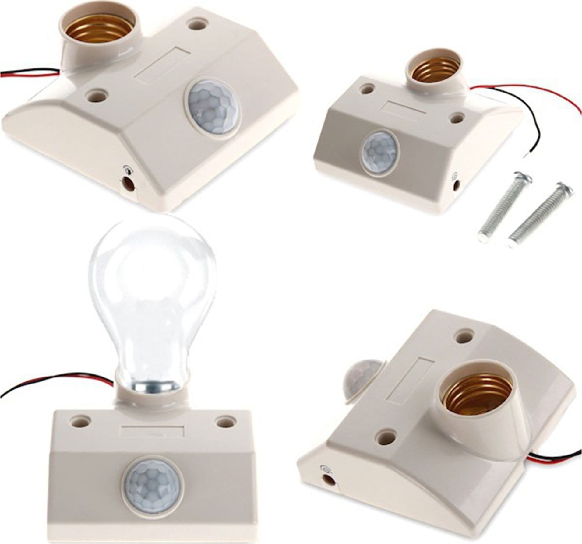 Portalampada E27 Porta Lampada Con Sensore Movimento Pir Infrarossi Portalampade in Basi per lampade Trade Shop italia - Napoli, commercioVirtuoso.it