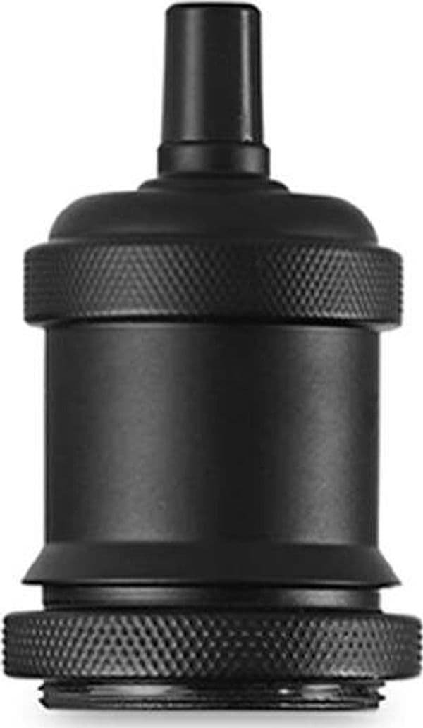 Portalampada In Metallo Colore Nero Opaco