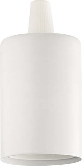 Portalampada-Metallo-Bianco-1-Luce-E27-Liscio