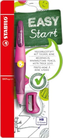 Portamine Easyergo - 3 15mm - per mancini + affilamine - rosa - Stabilo Cancelleria e prodotti per ufficio/Penne matite scrittura e correzione/Matite/Portamine Eurocartuccia - Pavullo, Commerciovirtuoso.it