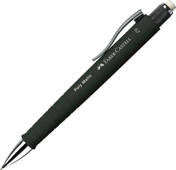 Portamine Poly Matic - mina 0 7 mm - fusto nero - Faber-Castell Cancelleria e prodotti per ufficio/Penne matite scrittura e correzione/Matite/Portamine Eurocartuccia - Pavullo, Commerciovirtuoso.it