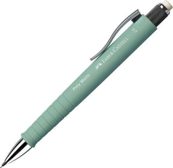 Portamine Poly Matic - mina 0 7 mm - fusto verde menta - Faber-Castell Cancelleria e prodotti per ufficio/Penne matite scrittura e correzione/Matite/Portamine Eurocartuccia - Pavullo, Commerciovirtuoso.it