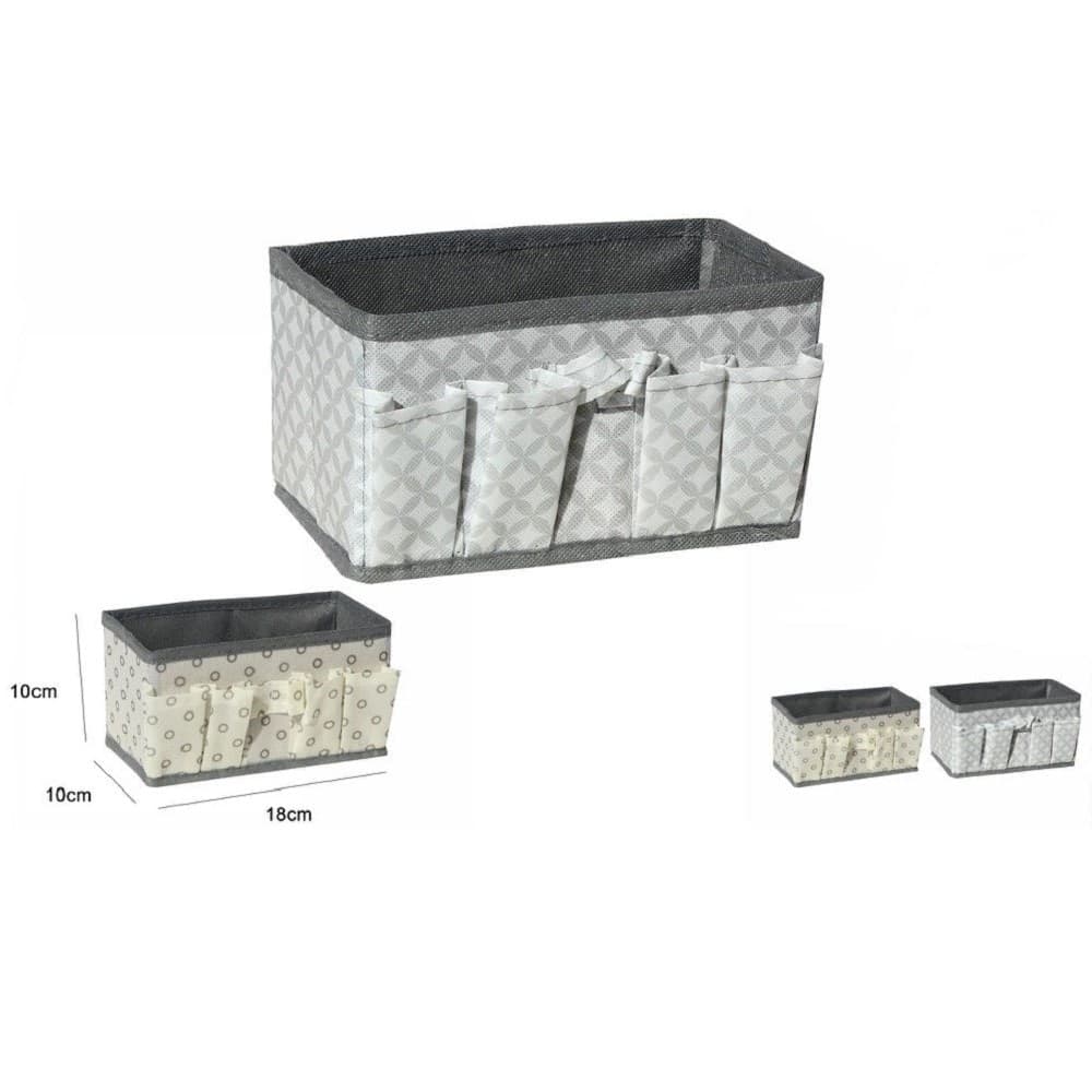 Portaoggetti In Tessuto Organizer Contenitore Scatola 5 Tasche 18x10x10cm 53032a Casa, arredamento e bricolage > Soluzioni salvaspazio > Scatole per Biancheria Trade Shop italia - Napoli, Commerciovirtuoso.it