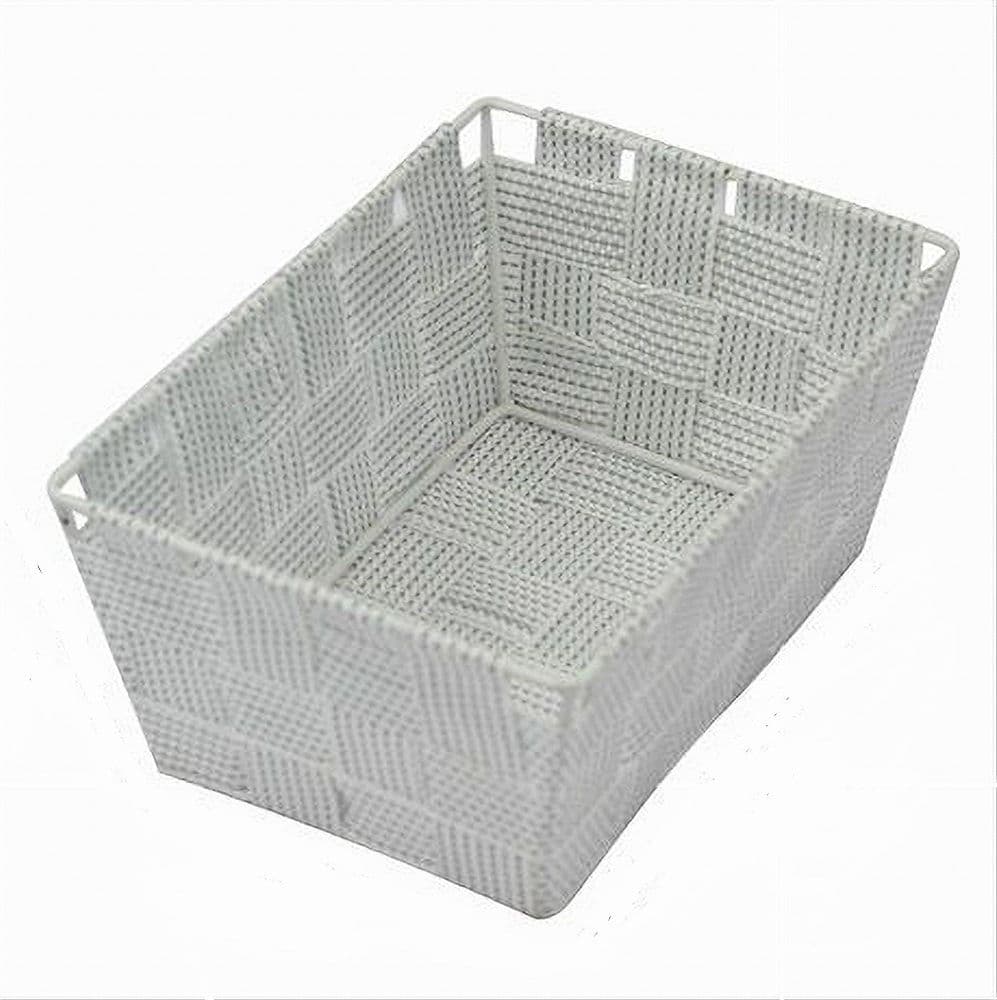PORTAOGGETTI ORGANIZER BAGNO CAMERA CUCINA TESSUTO GRIGIO CHIARO 19X14X9CM 79006 in Ripiani pensili Trade Shop italia - Napoli, commercioVirtuoso.it
