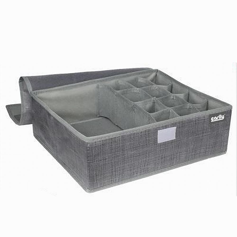 Portaoggetti-Tessuto-Organizer-Contenitore-Biancheria-13-Posti-35x25x11cm-69721